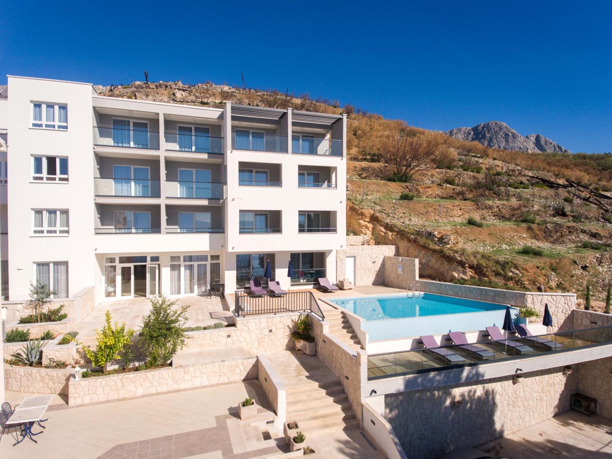 Villa Cascada Podgora Exteriér fotografie